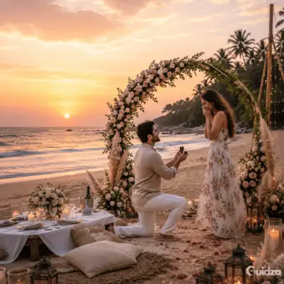 Goa: Romantic Beach Proposal Setup Experience with Transfers 1