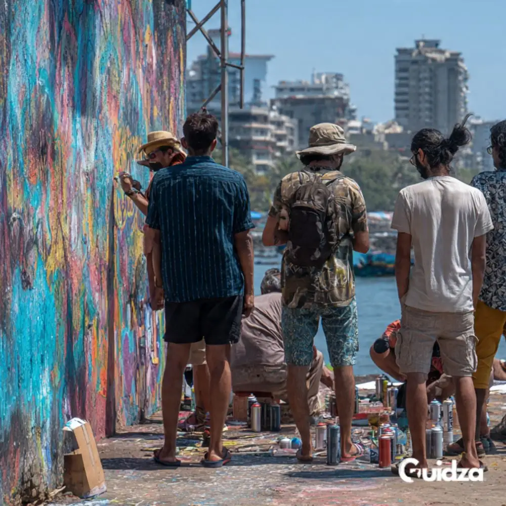 Maharashtra : Street Art Creation Workshop in Bandra with Transfers 4