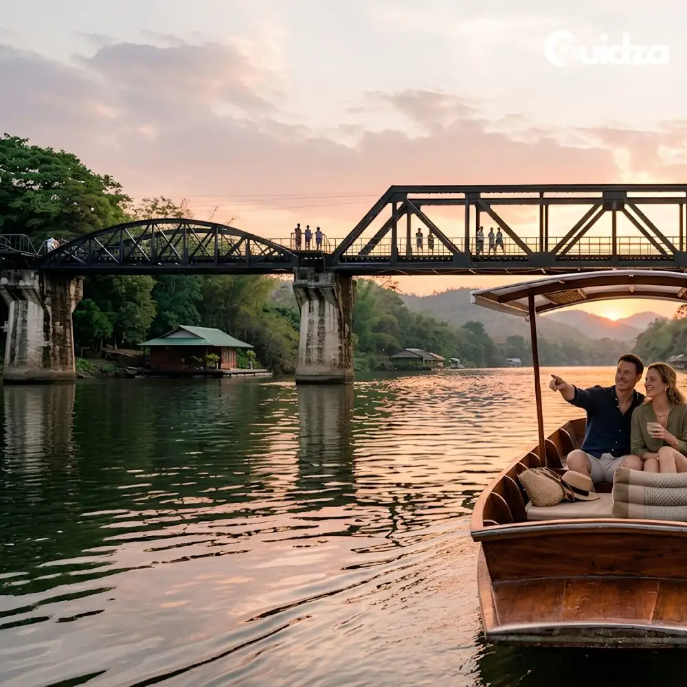 Kanchanaburi: River Kwai Sunset Cruise with Transfers 4