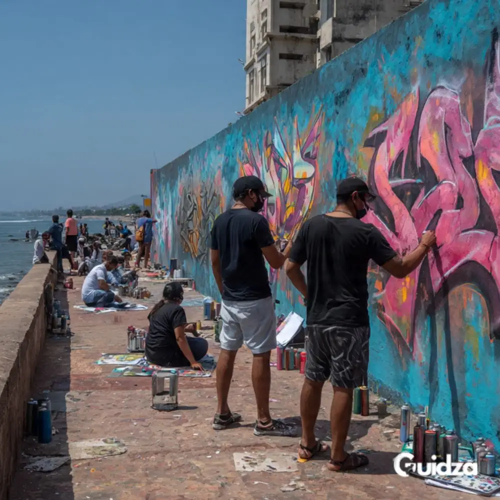 Maharashtra : Street Art Creation Workshop in Bandra with Transfers 2