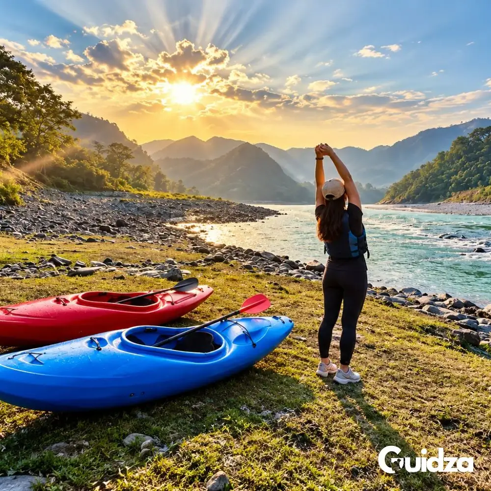 Uttarakhand: Rishikesh Sunrise Ganga Kayaking with Transfers 4