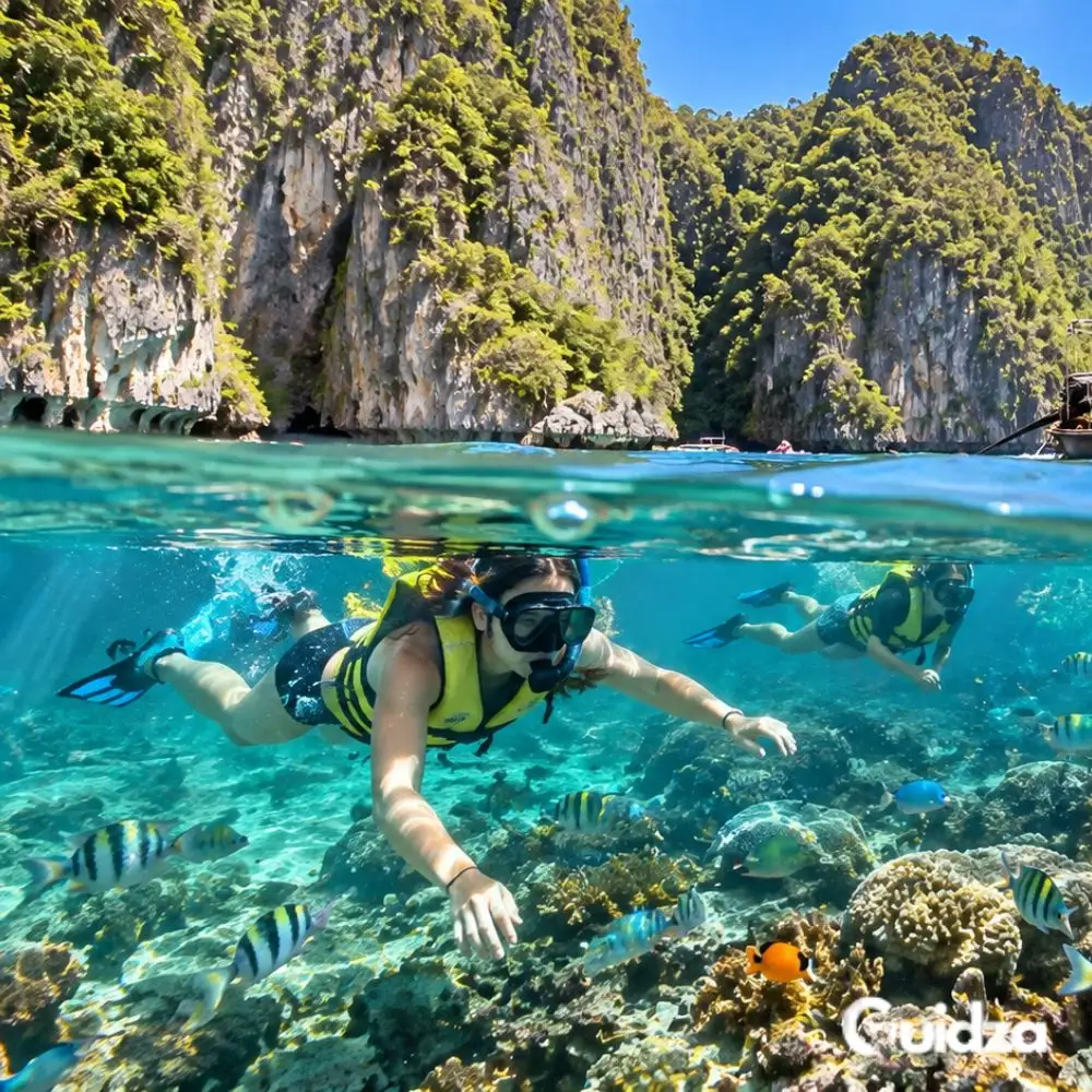 Phuket: Phi Phi Islands Longtail Boat Tour with Transfer 3